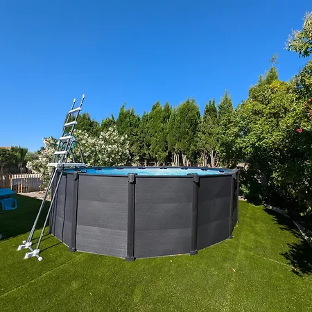 Calme Proche Toutes Activites, F3 Avec Parking, Jardin, Piscine, Wifi, Clim Dans Propriete Privee 公寓 阿格德