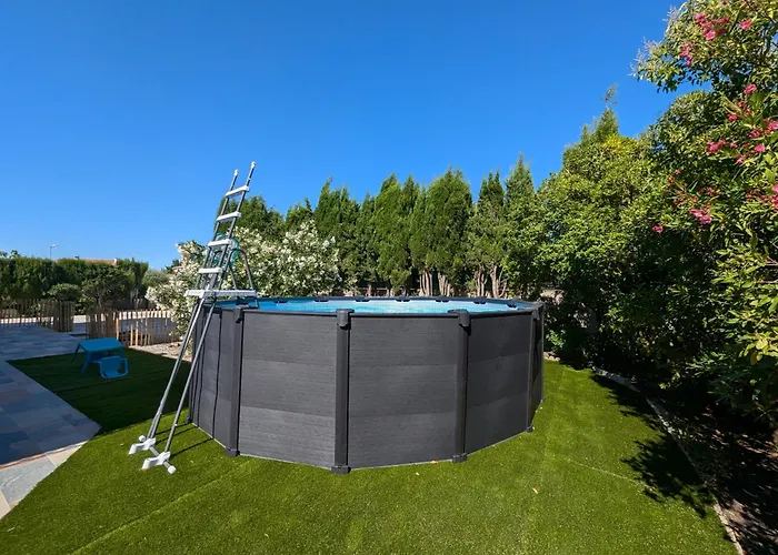 Calme Proche Toutes Activites, F3 Avec Parking, Jardin, Piscine, Wifi, Clim Dans Propriete Privee 公寓 阿格德
